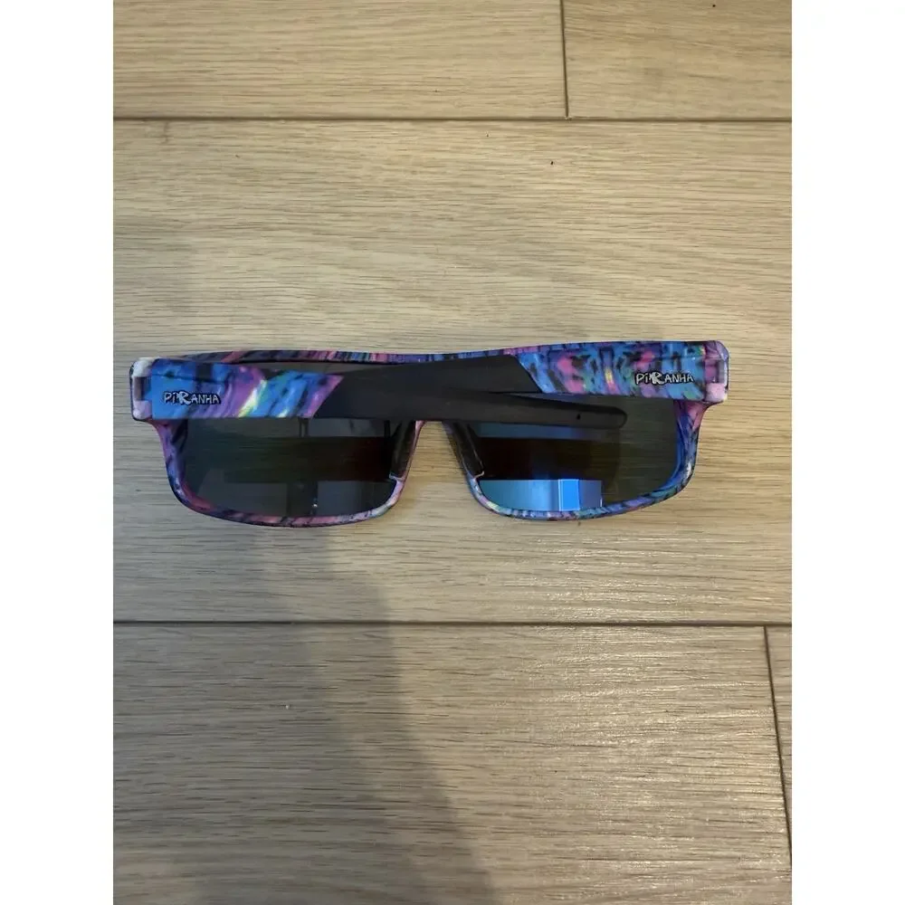 Piranha Eyewear Berkley Shield Sports Tie-Dye Multicolor with Mirror Lens 62191